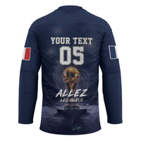 Custom World Football 2026 France Hockey Jersey Allez Les Bleus