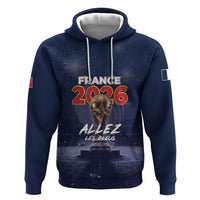 Custom World Football 2026 France Hoodie Allez Les Bleus