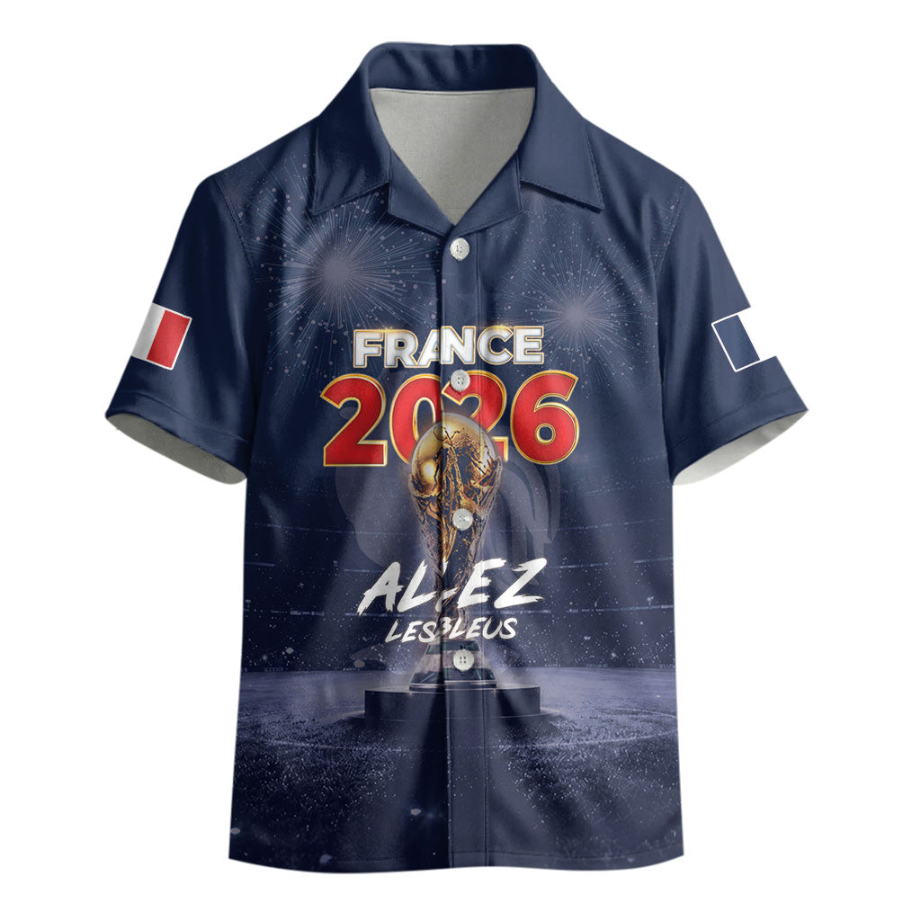 Custom World Football 2026 France Kid Hawaiian Shirt Allez Les Bleus