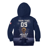 Custom World Football 2026 France Kid Hoodie Allez Les Bleus