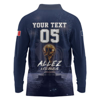 Custom World Football 2026 France Long Sleeve Polo Shirt Allez Les Bleus