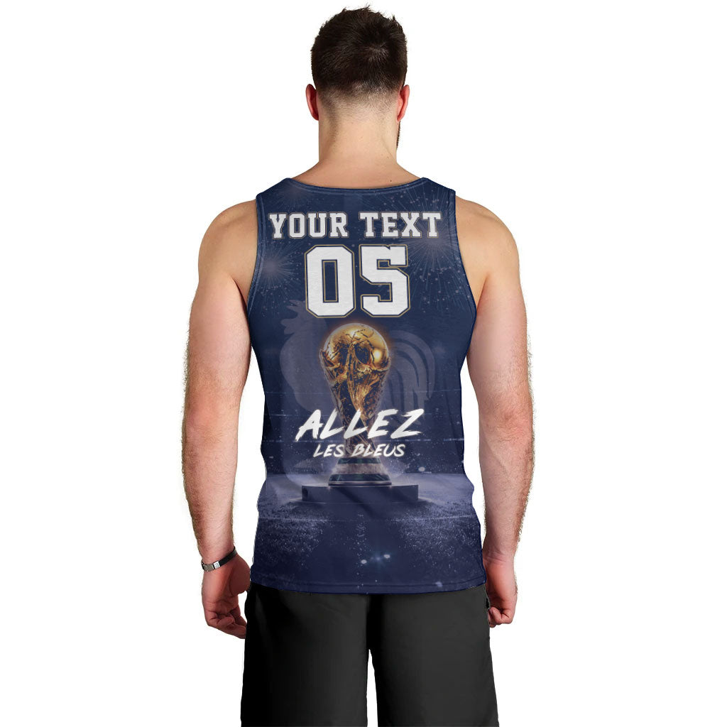Custom World Football 2026 France Men Tank Top Allez Les Bleus
