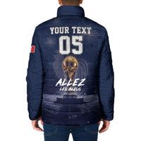 Custom World Football 2026 France Padded Jacket Allez Les Bleus