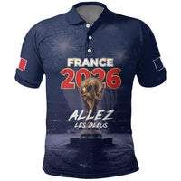 Custom World Football 2026 France Polo Shirt Allez Les Bleus