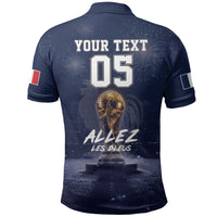 Custom World Football 2026 France Polo Shirt Allez Les Bleus