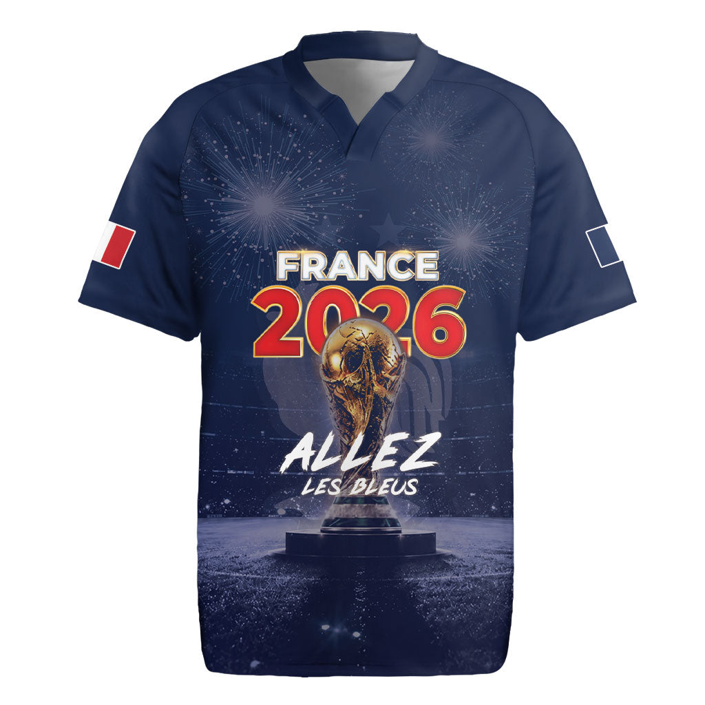 Custom World Football 2026 France Rugby Jersey Allez Les Bleus