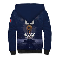 Custom World Football 2026 France Sherpa Hoodie Allez Les Bleus