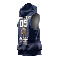 Custom World Football 2026 France Sleeveless Hoodie Allez Les Bleus