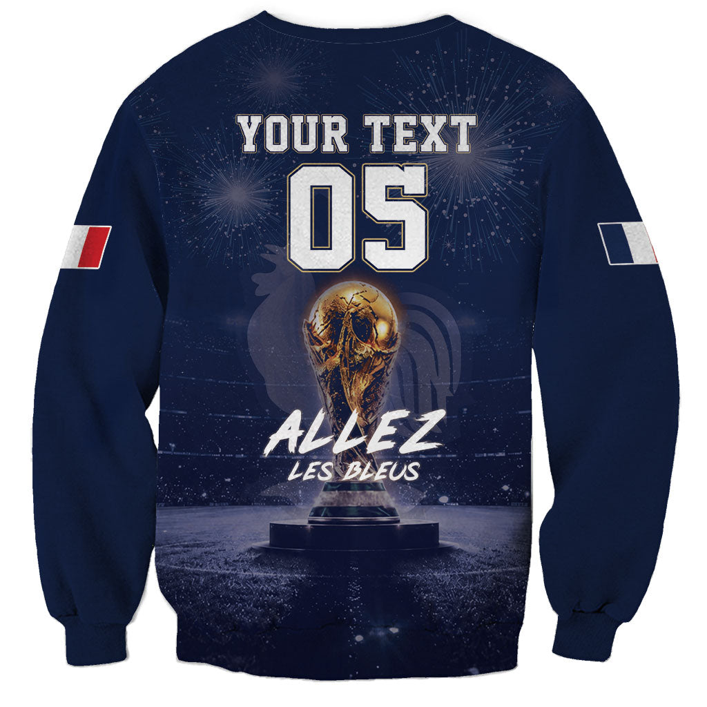 Custom World Football 2026 France Sweatshirt Allez Les Bleus