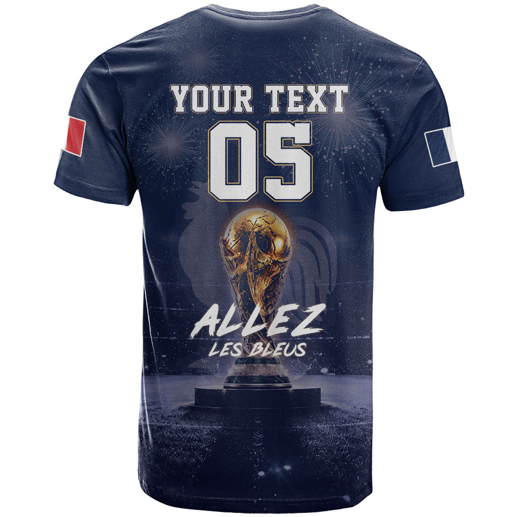 Custom World Football 2026 France T Shirt Allez Les Bleus