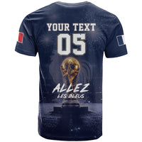 Custom World Football 2026 France T Shirt Allez Les Bleus