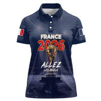Custom World Football 2026 France Women Polo Shirt Allez Les Bleus
