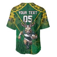Custom South Africa Rugby 2024 Baseball Jersey Go Bokke African Pattern LT05 - Wonder Print Shop