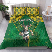 South Africa Rugby 2024 Bedding Set Go Bokke African Pattern LT05 - Wonder Print Shop