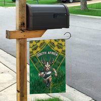 South Africa Rugby 2024 Garden Flag Go Bokke African Pattern LT05 - Wonder Print Shop