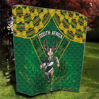 South Africa Rugby 2024 Quilt Go Bokke African Pattern LT05 - Wonder Print Shop