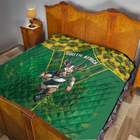 South Africa Rugby 2024 Quilt Go Bokke African Pattern LT05 - Wonder Print Shop