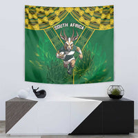 South Africa Rugby 2024 Tapestry Go Bokke African Pattern LT05 - Wonder Print Shop