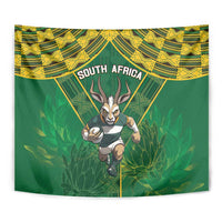 South Africa Rugby 2024 Tapestry Go Bokke African Pattern LT05 - Wonder Print Shop