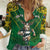 Custom South Africa Rugby 2024 Women Casual Shirt Go Bokke African Pattern LT05 - Wonder Print Shop