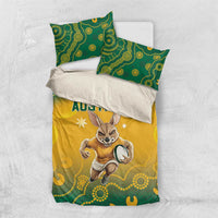 Australia Rugby 2024 Bedding Set Go Wallabies Aboriginal Pattern LT05 - Wonder Print Shop
