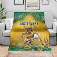 Australia Rugby 2024 Blanket Go Wallabies Aboriginal Pattern