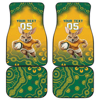 Australia Rugby 2024 Car Mats Go Wallabies Aboriginal Pattern LT05 - Wonder Print Shop