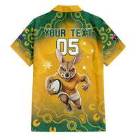 Custom Australia Rugby 2024 Family Matching Long Sleeve Bodycon Dress and Hawaiian Shirt Go Wallabies Aboriginal Pattern LT05 - Wonder Print Shop