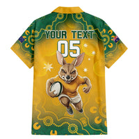 Custom Australia Rugby 2024 Family Matching Mermaid Dress and Hawaiian Shirt Go Wallabies Aboriginal Pattern LT05 - Wonder Print Shop