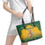 Australia Rugby 2024 Leather Tote Bag Go Wallabies Aboriginal Pattern LT05 - Wonder Print Shop