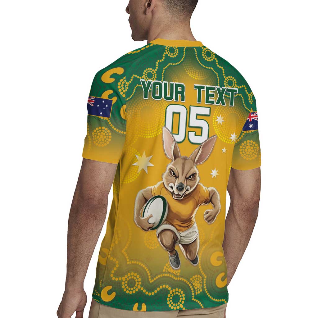 Custom Australia Rugby 2024 Rugby Jersey Go Wallabies Aboriginal Pattern LT05 - Wonder Print Shop