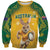 Custom Australia Rugby 2024 Sweatshirt Go Wallabies Aboriginal Pattern LT05 - Wonder Print Shop