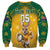 Custom Australia Rugby 2024 Sweatshirt Go Wallabies Aboriginal Pattern LT05 - Wonder Print Shop