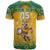 Custom Australia Rugby 2024 T Shirt Go Wallabies Aboriginal Pattern LT05 - Wonder Print Shop