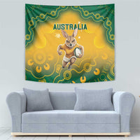 Australia Rugby 2024 Tapestry Go Wallabies Aboriginal Pattern LT05 - Wonder Print Shop