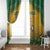Australia Rugby 2024 Window Curtain Go Wallabies Aboriginal Pattern LT05 - Wonder Print Shop