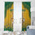 Australia Rugby 2024 Window Curtain Go Wallabies Aboriginal Pattern LT05 - Wonder Print Shop