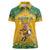 Custom Australia Rugby 2024 Women Polo Shirt Go Wallabies Aboriginal Pattern LT05 - Wonder Print Shop