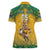 Custom Australia Rugby 2024 Women Polo Shirt Go Wallabies Aboriginal Pattern LT05 - Wonder Print Shop