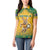 Custom Australia Rugby 2024 Women Polo Shirt Go Wallabies Aboriginal Pattern LT05 - Wonder Print Shop