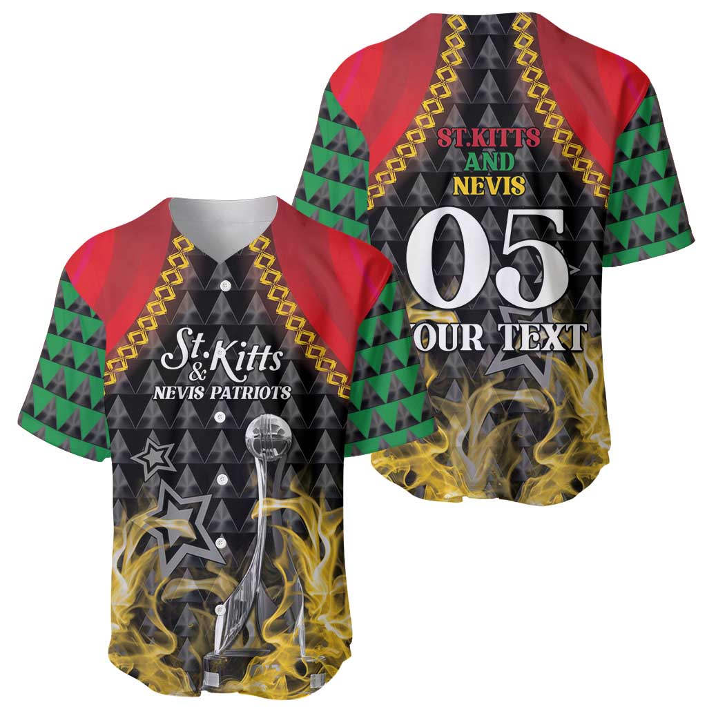Custom St Kitts Nevis Cricket Patriots Baseball Jersey Road To Victory - Wonder Print Shop