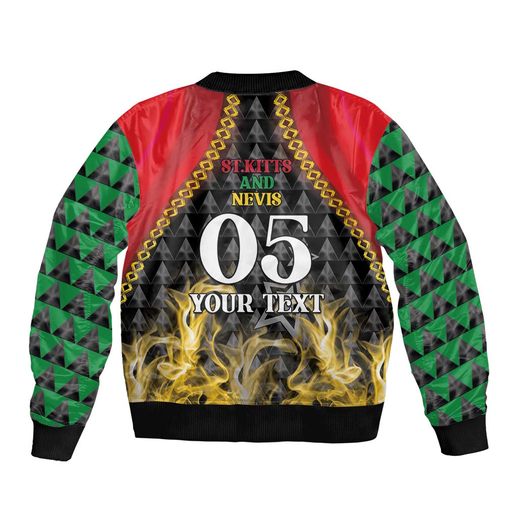Custom St Kitts Nevis Cricket Patriots Bomber Jacket Road To Victory - Wonder Print Shop