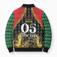 Custom St Kitts Nevis Cricket Patriots Bomber Puffer Jacket Road To Victory - Wonder Print Shop
