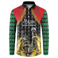 Custom St Kitts Nevis Cricket Patriots Button Sweatshirt Road To Victory - Wonder Print Shop
