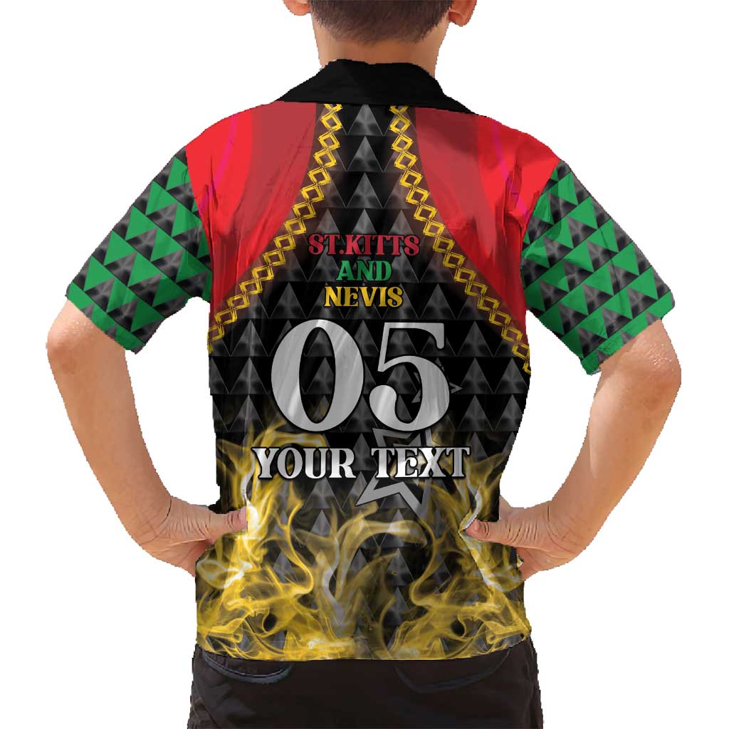Custom St Kitts Nevis Cricket Patriots Family Matching Long Sleeve Bodycon Dress and Hawaiian Shirt Road To Victory - Wonder Print Shop