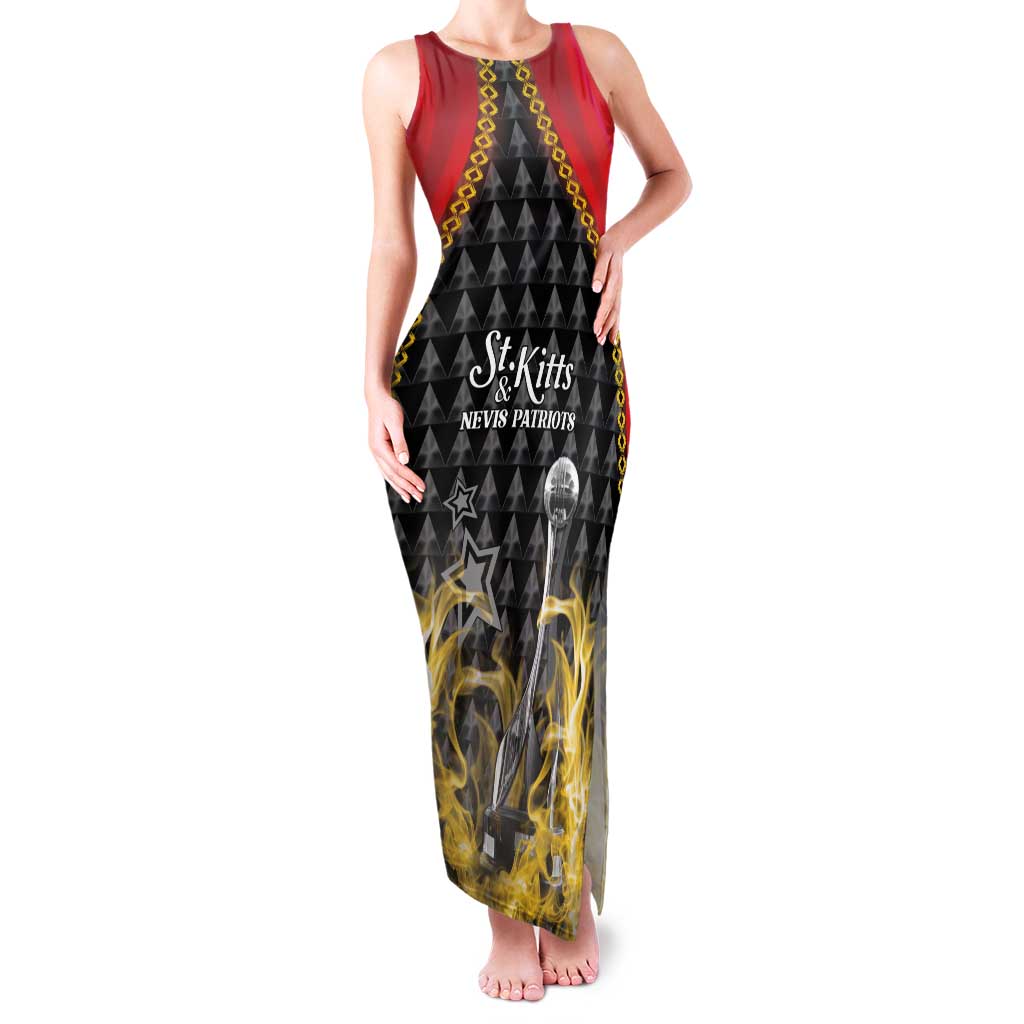 Custom St Kitts Nevis Cricket Patriots Family Matching Tank Maxi Dress and Hawaiian Shirt Road To Victory - Wonder Print Shop