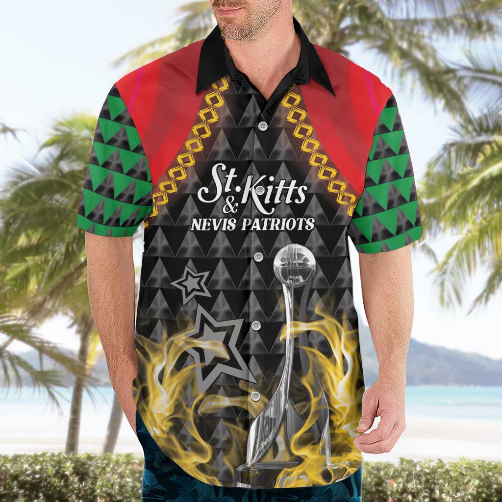 Custom St Kitts Nevis Cricket Patriots Hawaiian Shirt Road To Victory - Wonder Print Shop
