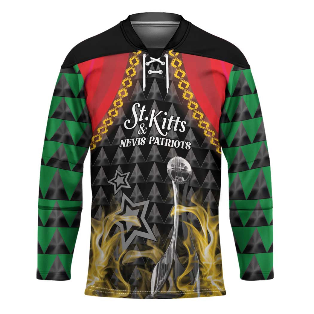 Custom St Kitts Nevis Cricket Patriots Hockey Jersey Road To Victory - Wonder Print Shop
