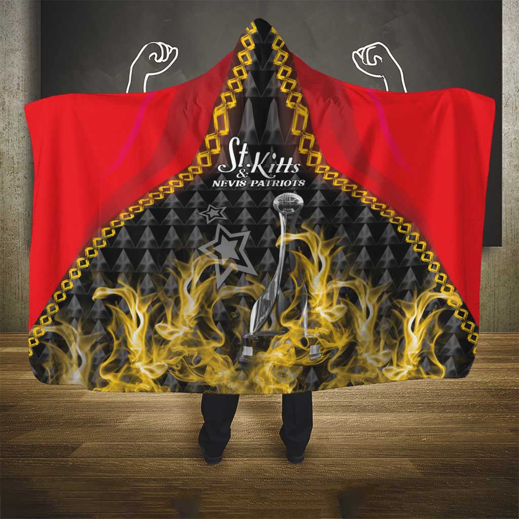 St Kitts Nevis Cricket Patriots Hooded Blanket Road To Victory - Wonder Print Shop