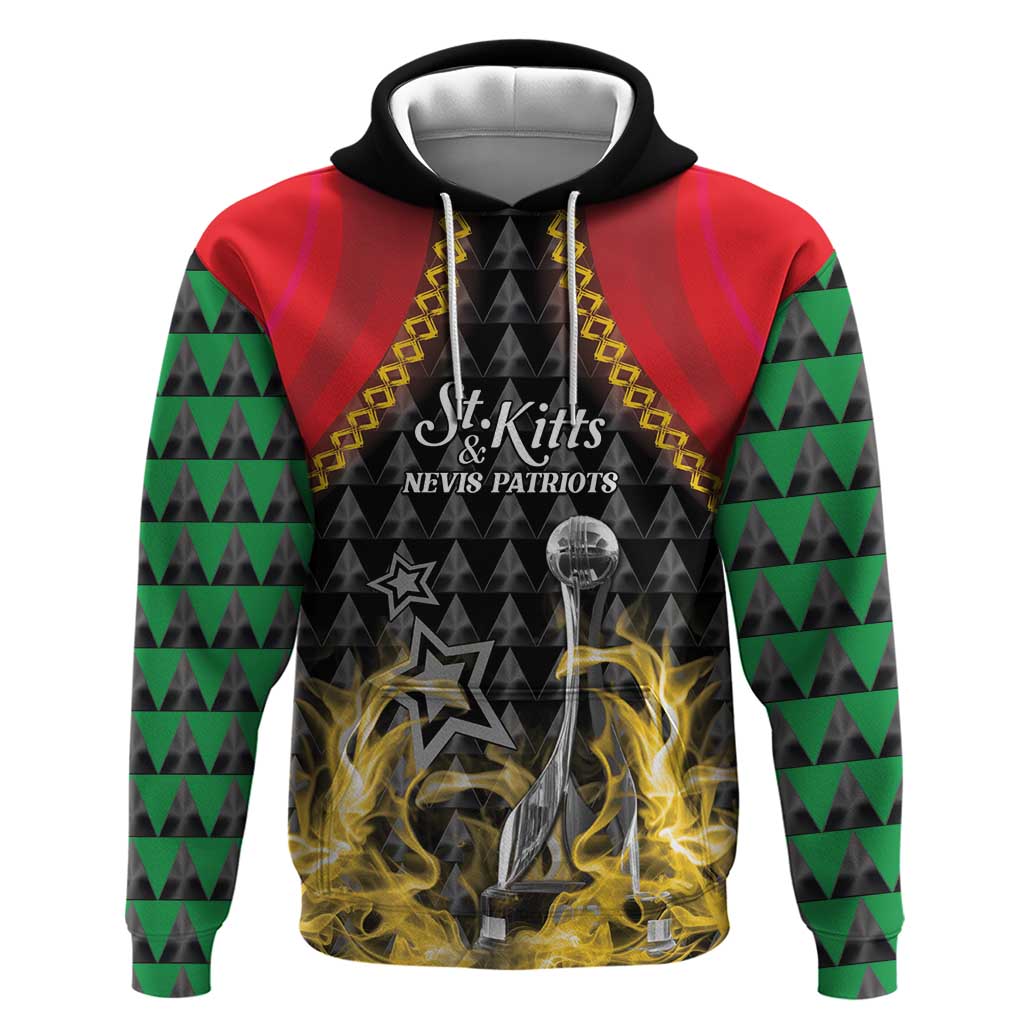 Custom St Kitts Nevis Cricket Patriots Hoodie Road To Victory - Wonder Print Shop